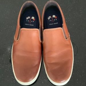 Worn Cole Haan slip ons